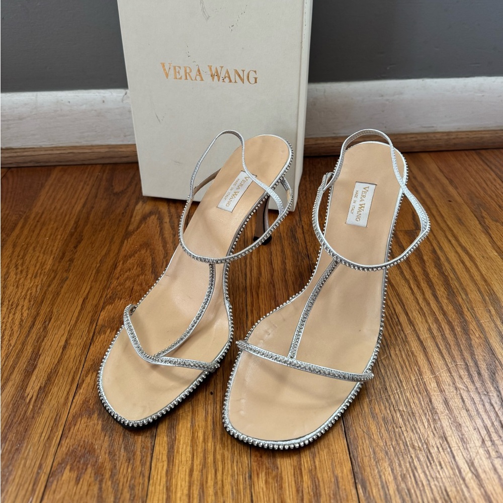 Women’s Vera Wang Silver/Diamond Heels Size 8.5